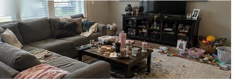 Space before cleaning